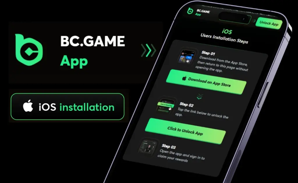 BC.Game iPhone access showing that iOS likes doing things its own way